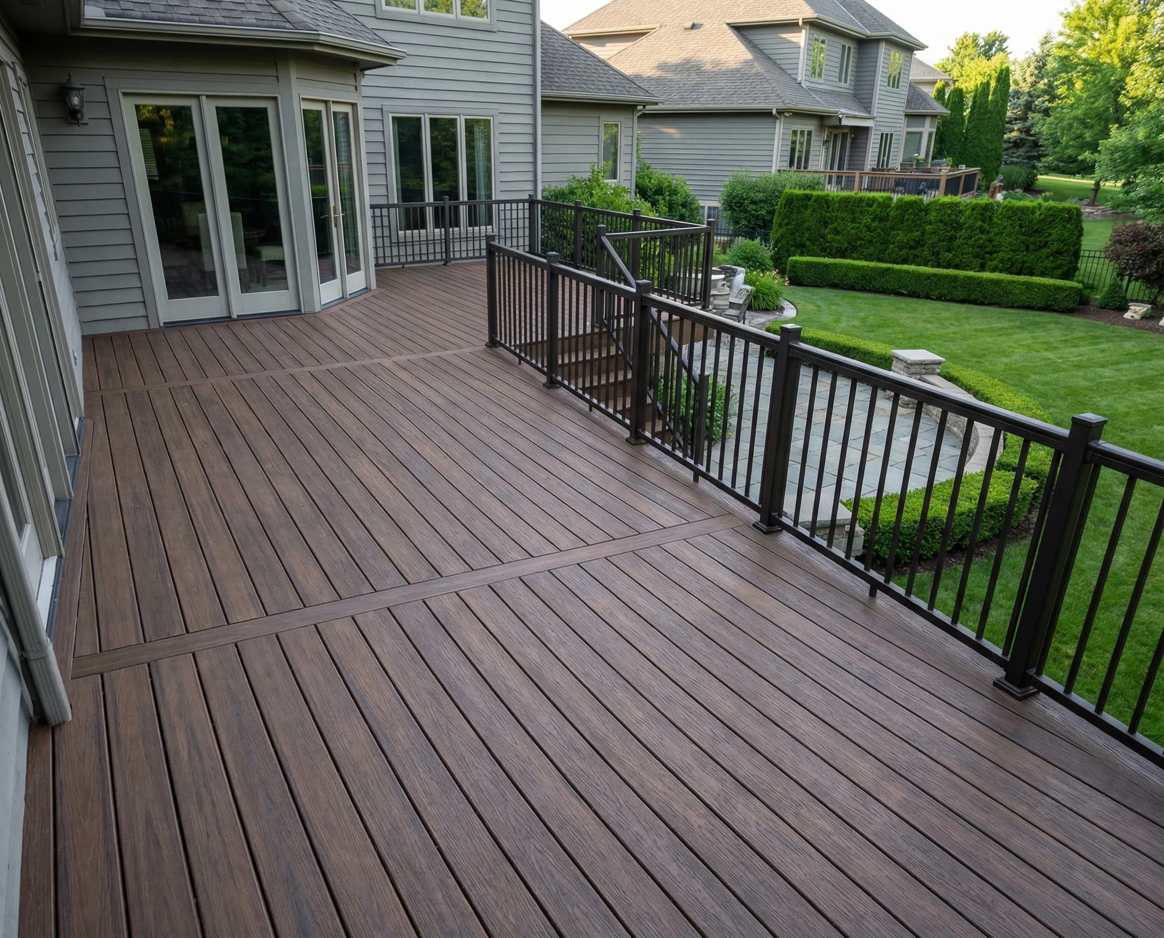 Composite deck board removal with hidden fasteners in Middletown, NY