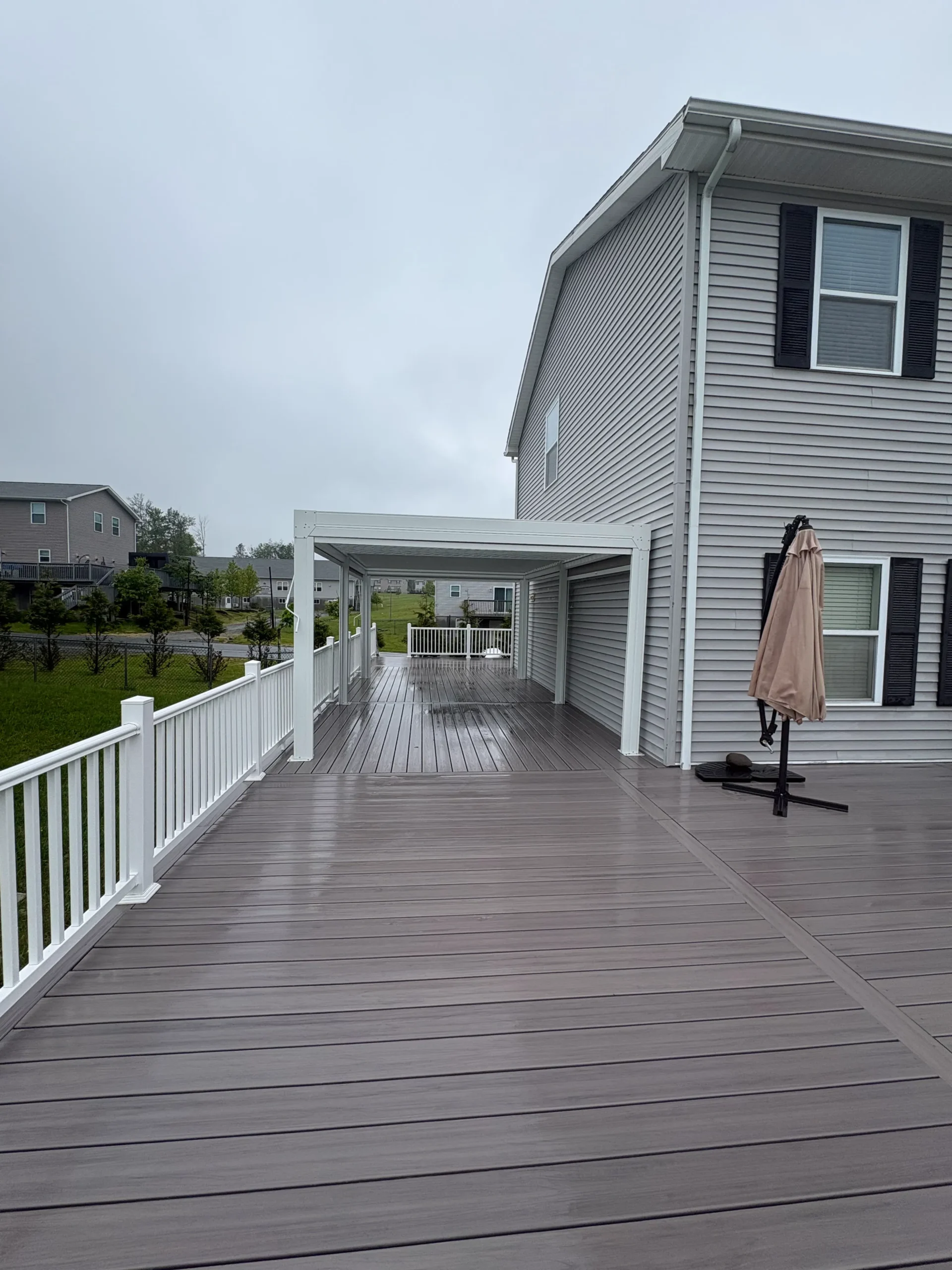 Deck resurfacing and damaged plank replacement in Middletown, NY